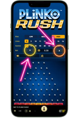 Plinko Rush betting