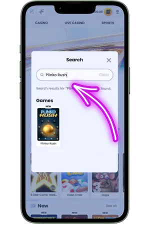 Plinko Rush game search